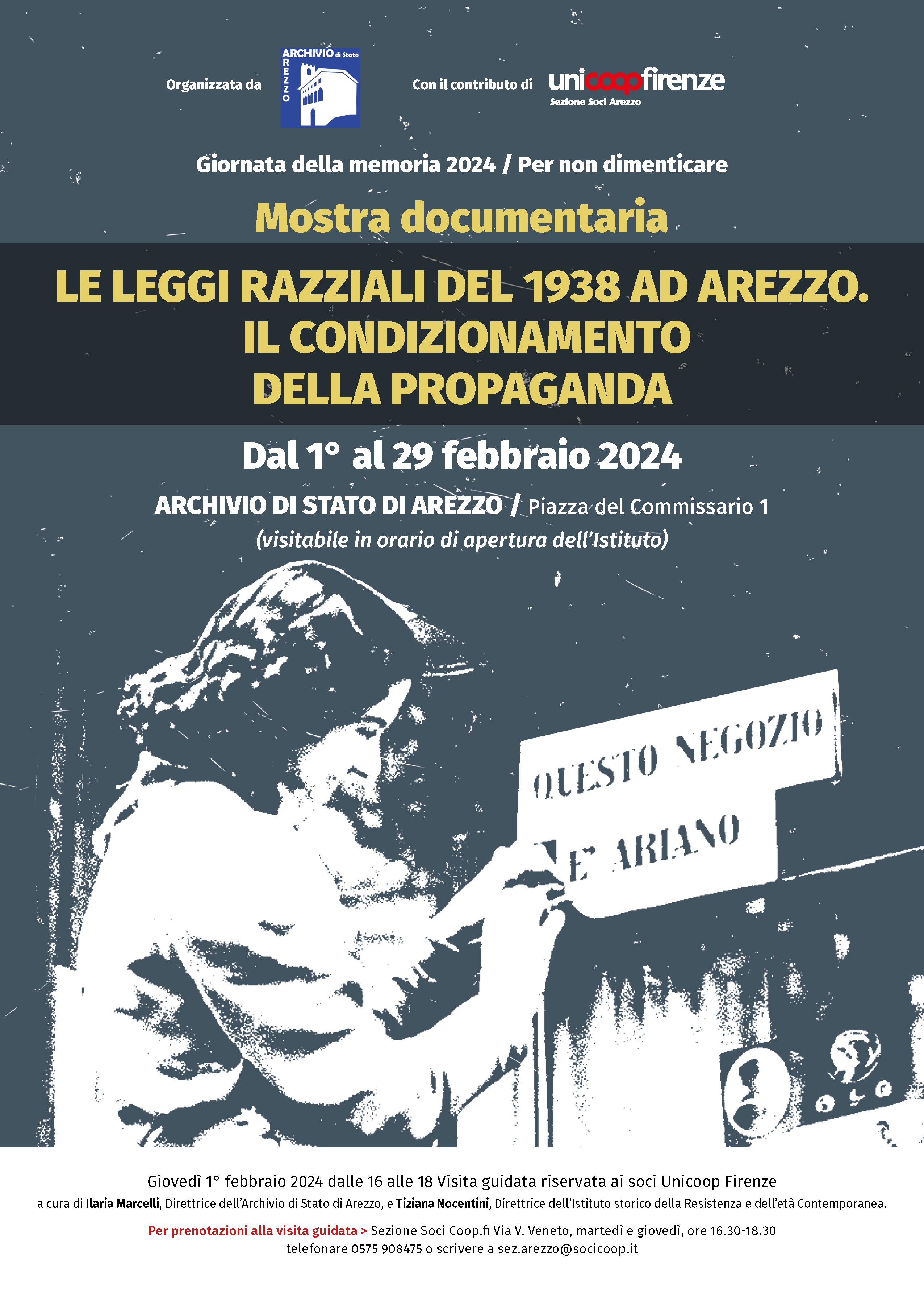 LE LEGGI RAZZIALI DEL 1938 AD AREZZO.  IL CONDIZIONAMENTO DELLA PROPAGANDA